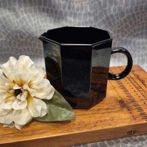 Vintage Arcoroc Octime Black Creamer ~ France